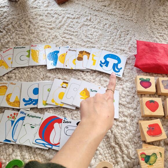 Wooden Plan Toys Lovevery Bundle ABC Matching Games Montessori - Picture 4 of 6
